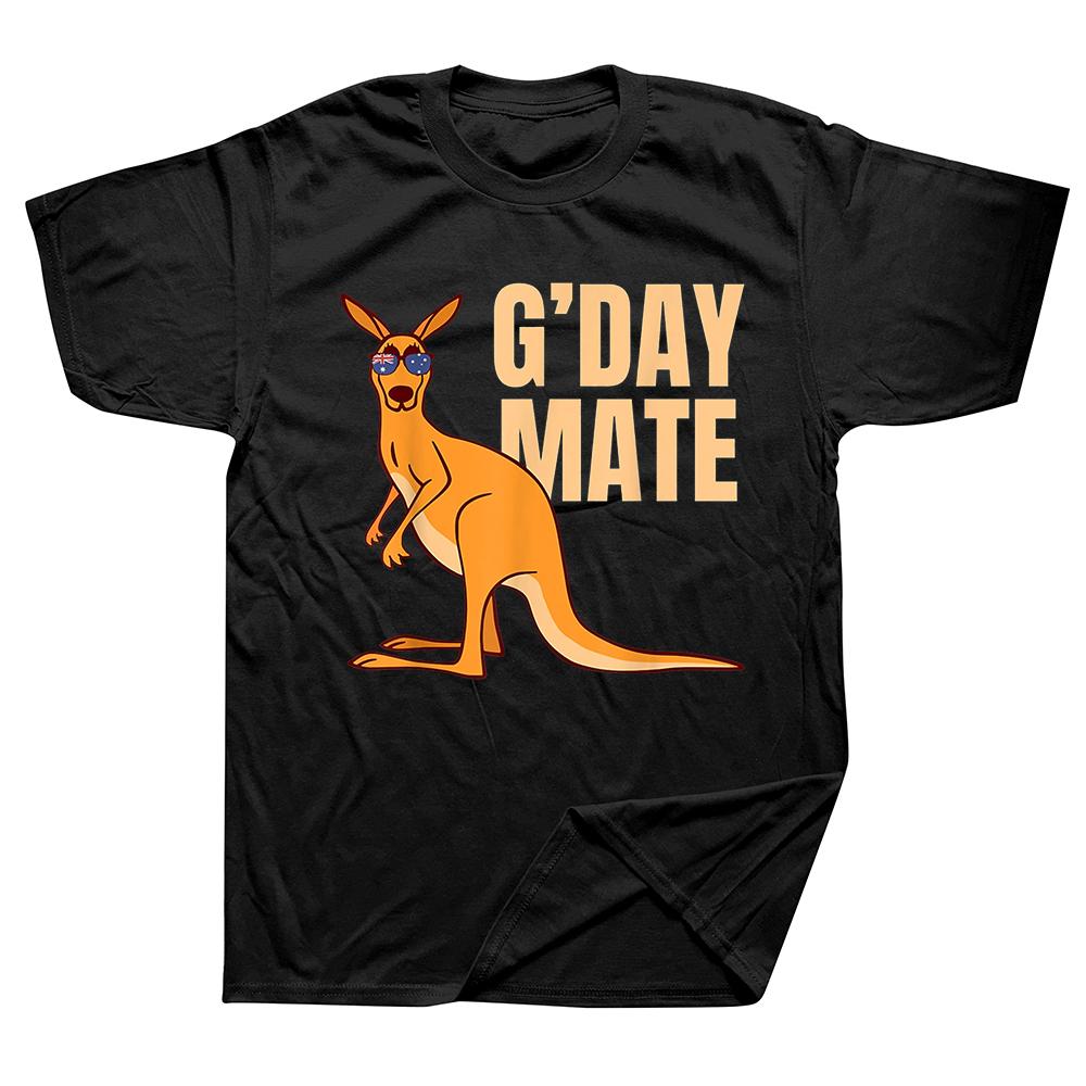 2024 Australia GDay Mate Shirt Funny Kangaroo Australian Country Flag Men T Shirts Male TShirt Hip Hop Tops Cotton Tees