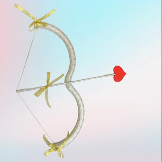 Лук и стрелы Купидона, реквизит, лук в форме сердца, декор для Дня святого Валентина, фотосъемка, сценический костюм, реквизит для выступлений