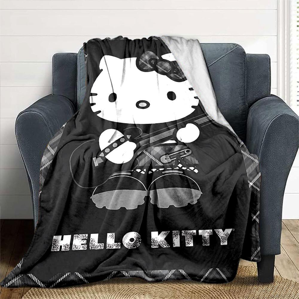 1pc Hello Kitty Soft Flannel All-Season Throw for Home, Office, Outdoor UseDurable Comfort  100568