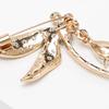 Брошь со стразами в виде стрекозы, ослепительная булавка для костюма с лацканами, антиэкспозиционное пальто, аксессуары для одежды для женщин