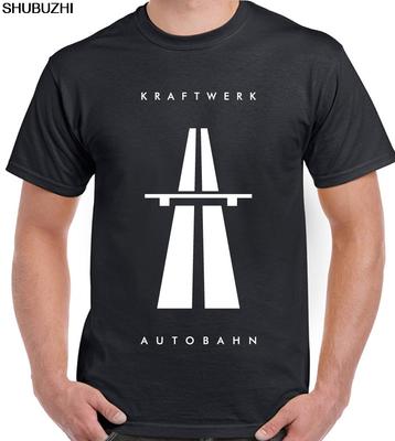 Autobahn - Kraftwerk Мужская музыкальная футболка Autobarn новая брендовая футболка летний хлопковый топ футболки дропшиппинг sbz3375