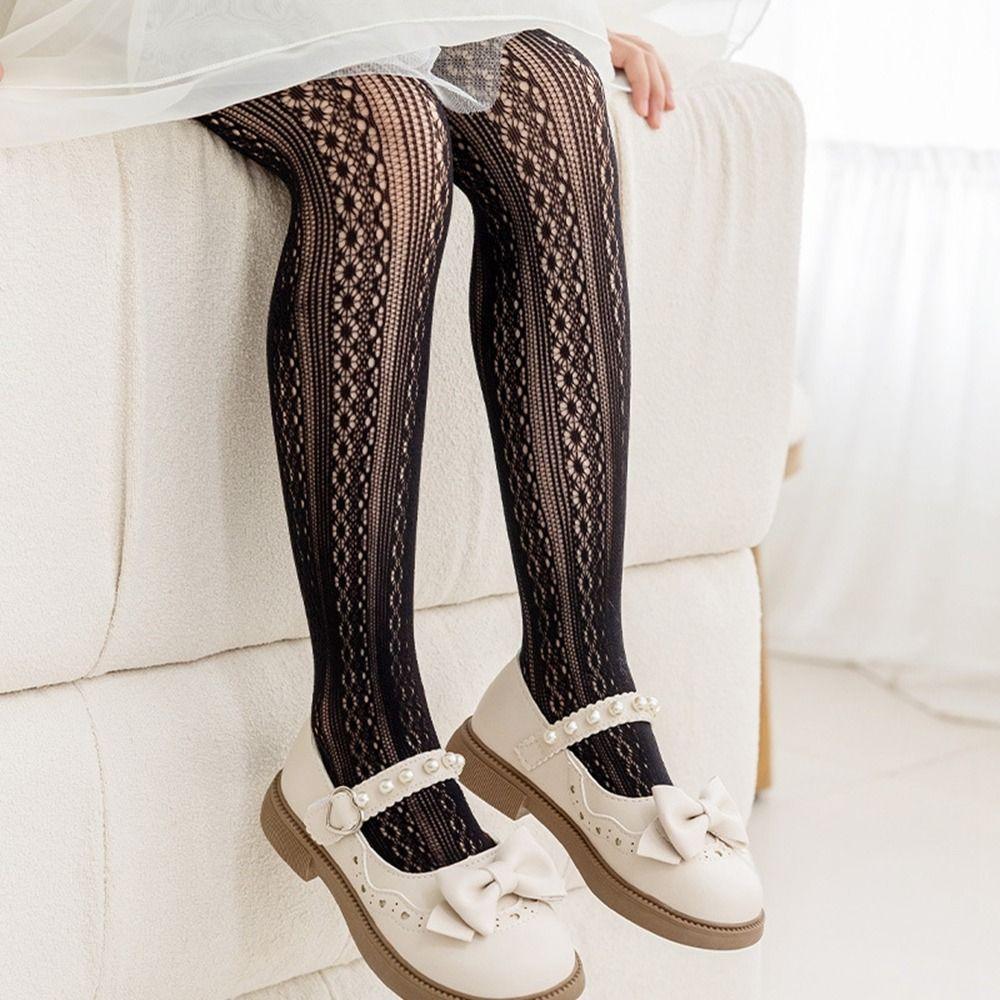 Подарок для девочки, сетчатые колготки, нейлоновые мягкие чулочно-носочные изделия, новые детские чулки для девочек
