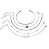 5 шт./компл. женский браслет, набор разных форм, лунная цепочка, женский браслет, набор для подарка