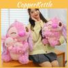 Rose Pink Plush Toy Stuffed Animal Doll Cartoon Decoration Gift Kids