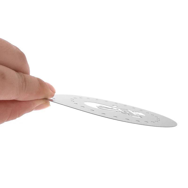 12pcs Stainless Steel Cafe Foam Template Barista Stencils Mold Coffee Art Needles Latte Garland Needle Powder Sprinkle