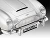 Revell Scale Plastic Model Kit Aston Martin DB5 James Bond with and Poster 1/24 (Glue-Free Kit) "Goldfinger" Paints, Brushes,