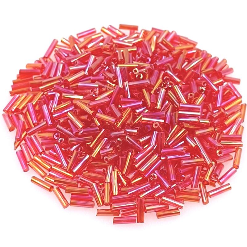 Креативные аксессуары для самостоятельного изготовления ювелирных изделий Длинные трубчатые стеклянные бусины для изготовления ювелирных изделий Ожерелье Бусины-разделители Многоцветные 2x7 мм Браслеты 300 шт.