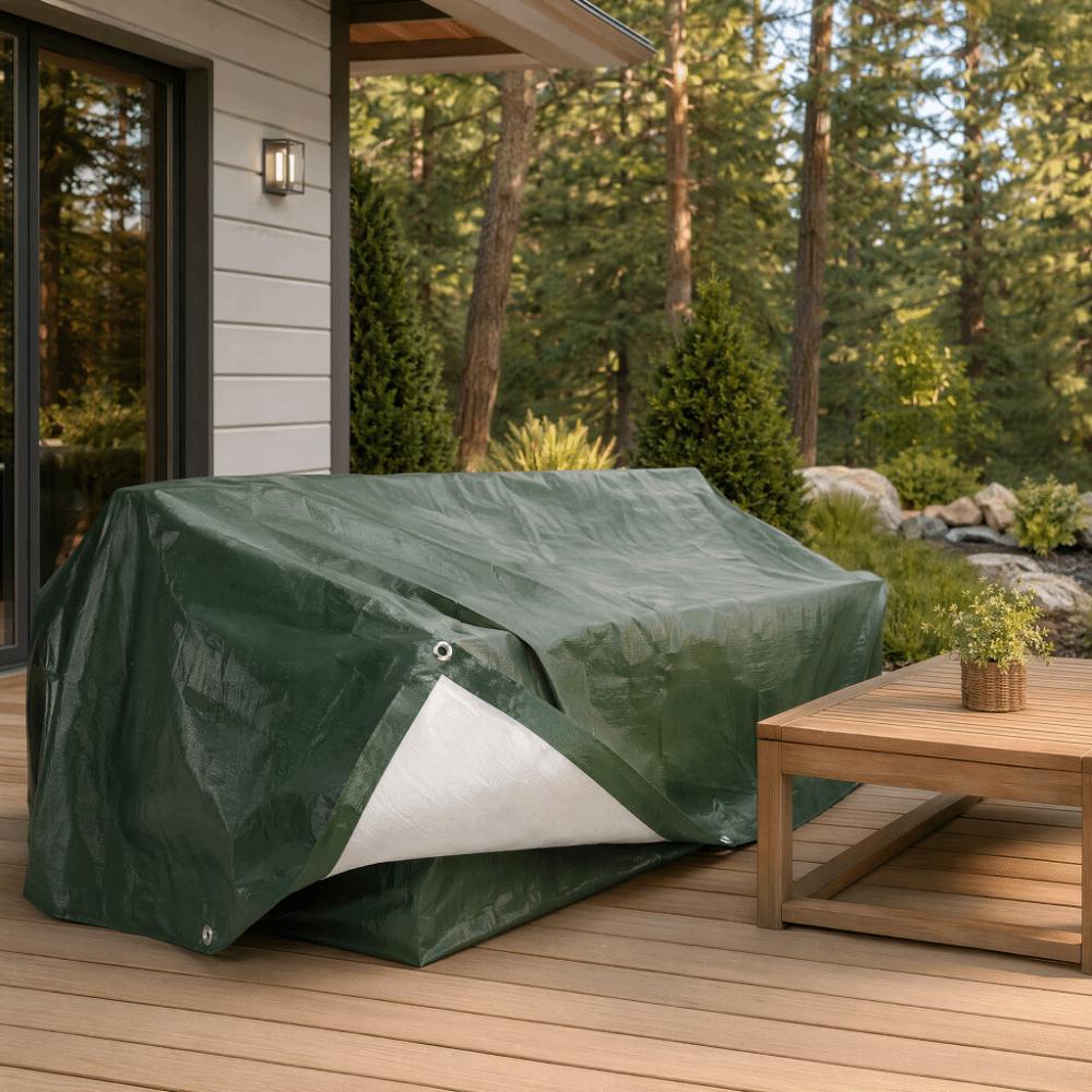 Waterproof Coating Waterproof Tarpaulin Reinforced Edge Multipurpose Tarp Sheet  Porch Shade
