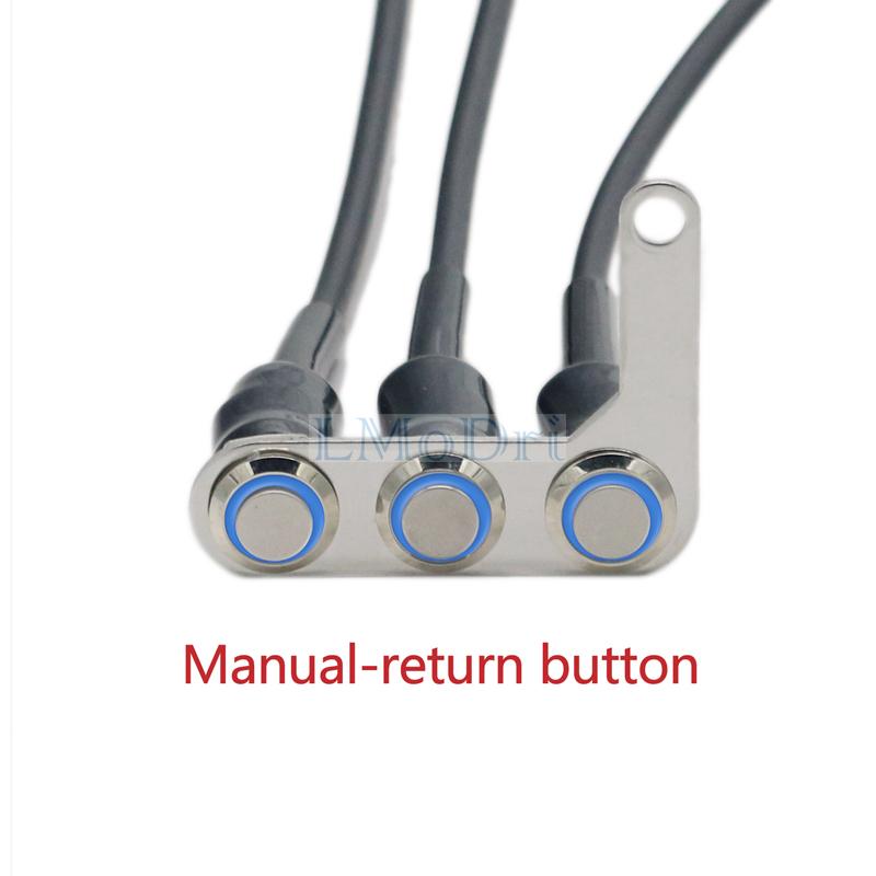 Мотоциклетный переключатель на руле, регулируемое крепление, водонепроницаемые переключатели ВКЛ-ВЫКЛ, 3 кнопки для фар, звуковой сигнал поворота с