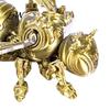 Lightweight 3D Printed Display Piece Articulated Bee Fidget Toy, Flexible Joint Figurine with Keychain, High Precision Hollow Body Model Mechanical