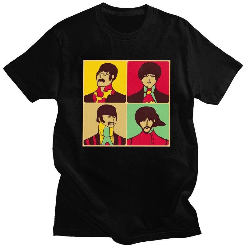 Индивидуальные футболки The Beatle в стиле хэви-метал и рок для мужчин, с коротким рукавом, для отдыха, свободного кроя, из чистого хлопка, в подарок