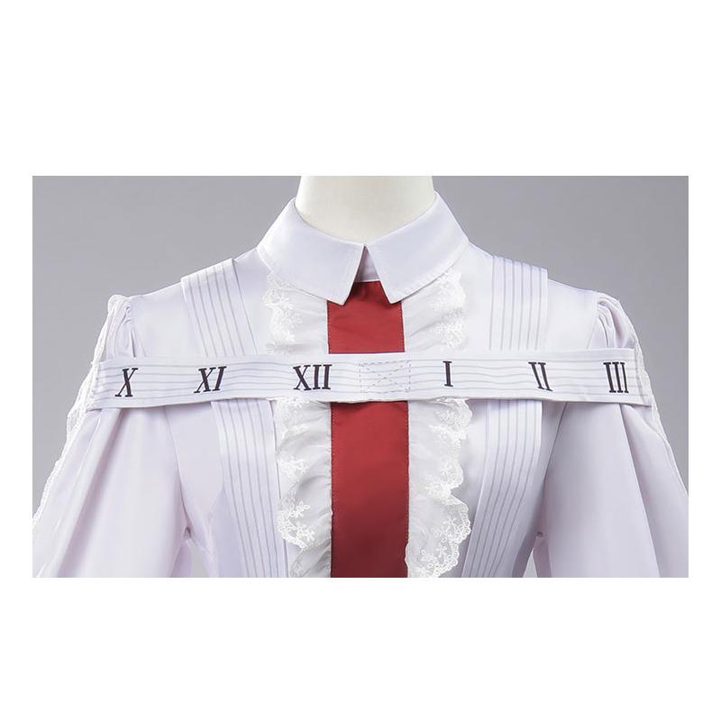 Project Sekai Nightcord At 25 Певица Белая Микуу Косплей Костюм Парик Женский Платье Лолиты Японская Униформа Наряды для Хэллоуин Вечеринки