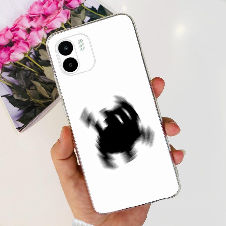 Чехол для телефона Xiaomi Redmi A1 A1+ A2 A2+ A3 Задняя крышка Redmi A1 A2 Plus Мягкий ТПУ Прозрачный Силиконовый Бампер Цветок Бабочка