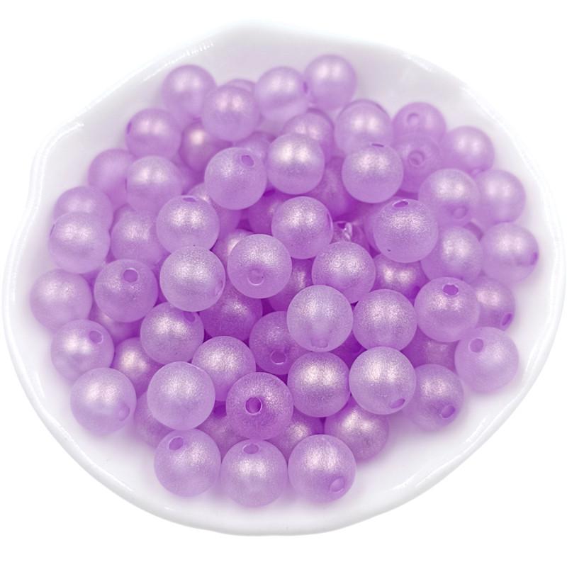 Hanmade DIY Jewelry Accessories Round Beads Exquisite Peandants Fashion Frosted for Bracelet Earring Making Pearlescent Color 30pcs
