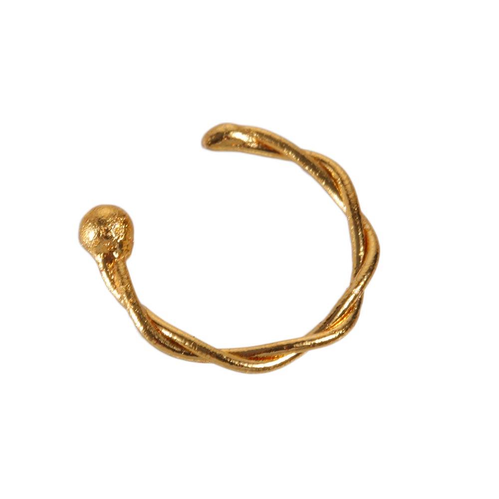 Украшения для девочек Фейковый септум Женские Мужские Кольца-пирсинги для носа Витое кольцо из титана Фейковое кольцо для носа