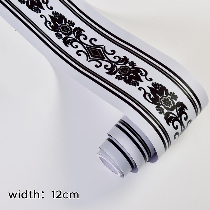 10M ПВХ водонепроницаемый пояс самоклеящийся плинтус поясной линии обои декор гостиной виниловые настенные наклейки на стену