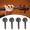 4PCS Ebony Material Fiddle Tuning Pegs Black Color Violin String Pegs  For 1/2 1/4 1/8 Violin