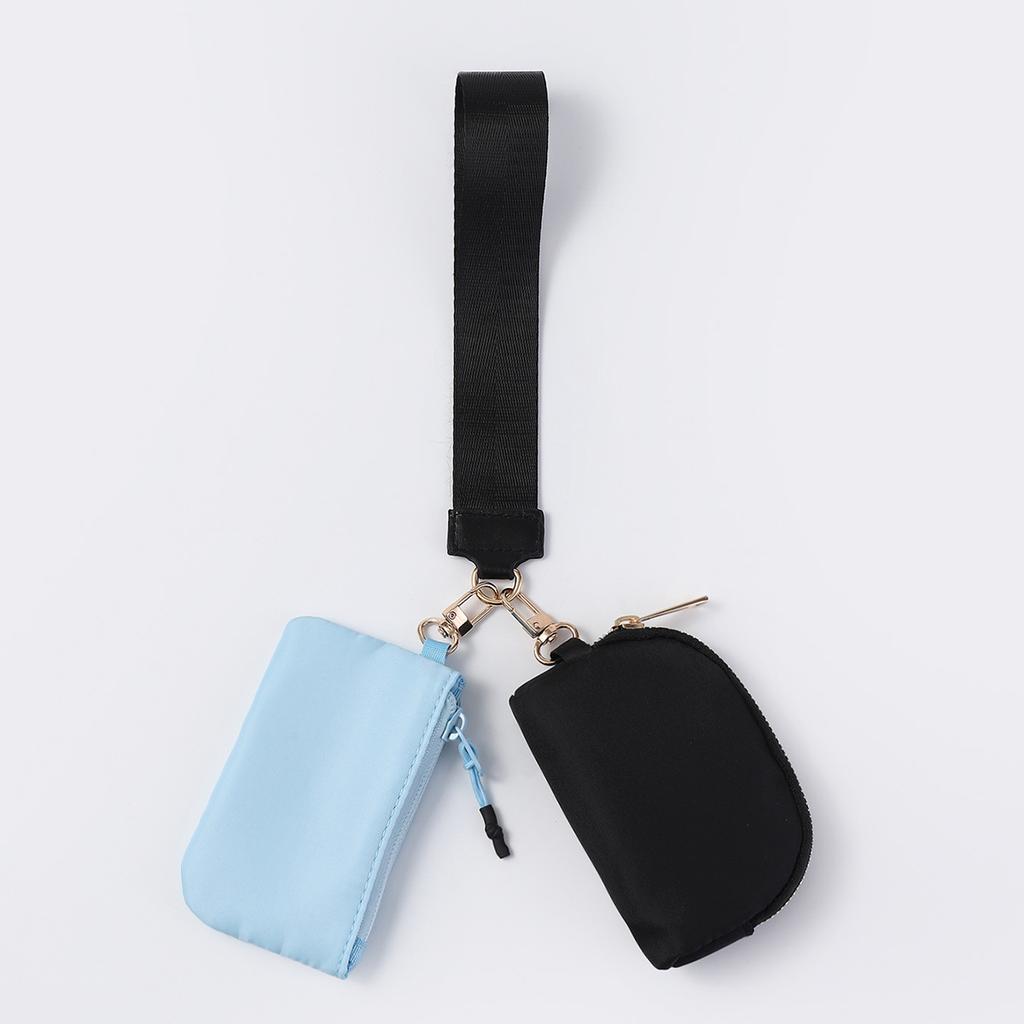 Такая же сумка на запястье, портативная мини-модная, подходящая по цвету, сумка для смены цвета, нейлоновая водонепроницаемая сумка для хранения ключей