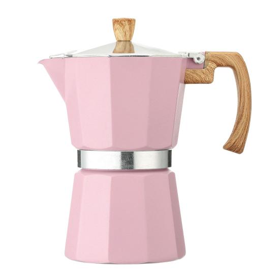 Кофеварка Moka Pot Espresso, простая в очистке, кофеварка для плиты, алюминиевый итальянский дизайн, кубинская кофеварка для насыщенного вкуса