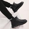 Мужские ботильоны slip on winter Personality Fashion Casual Ankle Boots High-top Tooling Winter Boots British men Cotton Shoes