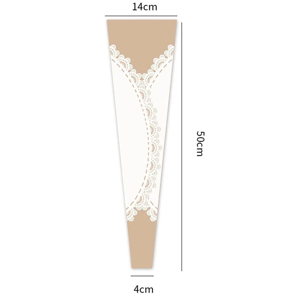 20pcs Plastic Flower Wrapping Bag DIY Gift Bag Single Rose Flower Wrapping Bag Valentine's Day Gift