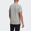 Adidas T Shirts Men's Gray Crew Neck Moderate Straight Fit GK9637