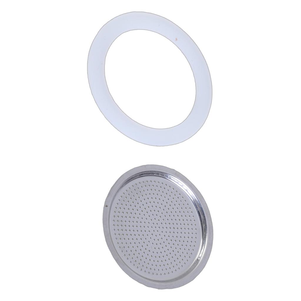 Coffee Machine Replacement Parts Stainless Steel Filter and Flexible Silicones Gasket Seal Espresso Maker Accessories