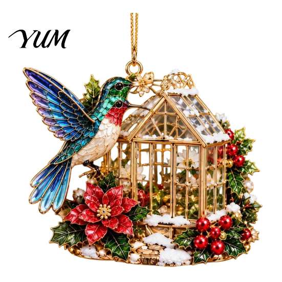 Home Party Wall Hanging Acrylic Christmas Tree Pendant, Decorative Ornament, Exquisite Xmas Pendant Decorations for Garden Fireplace Holiday Supplies