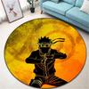 2026 Ninja Uzumaki Uchiha Naruto Round Floor Mat Non-slip Carpet Living Room Kitchen Bath Rug Home Decor Children Boys Birthday