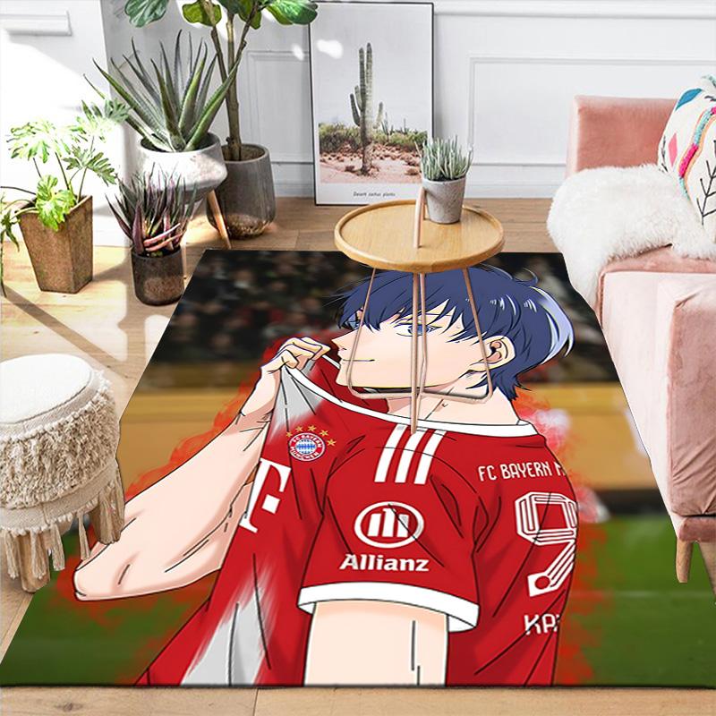 1pc Anime Soccer Player Celebration Rug, Office Carpet Indoor Outdoor Entrance Doormat, Non-Slip Soft And Comfortable, Living Room. Q714043