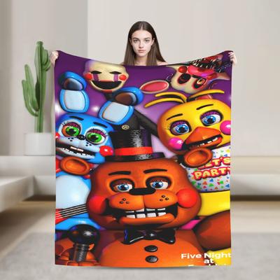 FNAF В Фредди Бонни Одеяла Игра Самолет Путешествия Фланель Постельное Белье Пледы Для Дивана Кресла Теплые Индивидуальное Качество Покрывало Подарок