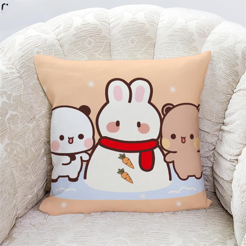 Милые наволочки с принтом панды Бубу и Дуду, домашний декор, кавайная мультяшная анимация, наволочка для диванной подушки, наволочки для спальни