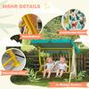 2-Seater Kids Hollywood Swing with Adjustable Canopy, Safety Belt for 3-6 Years up to 60 kg 112x75x120cm Green
