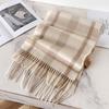 Selected Pure Wool Plaid Scarf Classic Unisex Couple Winter Warm Scarf