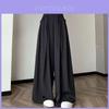 Summer Fashion Wideleg Suit Skirt Pants For Women With Solid Color And Fine Flash Design