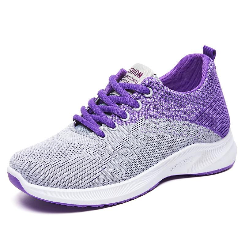Nisex2 spring new casual sports shoes breathable fly-woven sports shoes fashion student shoes