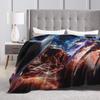 freddy krueger  Halloween Blanket  Warm Soft Funny Plush Throw Blanket For Outdoor Travel Flannel Bedspread Bed Cover