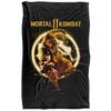 Mortal Kombat 11 Scorpion Glow Logo Blanket