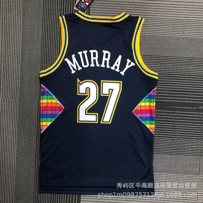 Custom Heat Pressed Basketball Jersey Denver Nuggets 15 Jokic 50 Gordon 1 Porter Mens Performance Sport Shirt