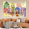 Кавайные аниме-гобелены Lucky Star Izumi Konata Японский домашний декор Настенные ковры Фон для спальни Подарок другу