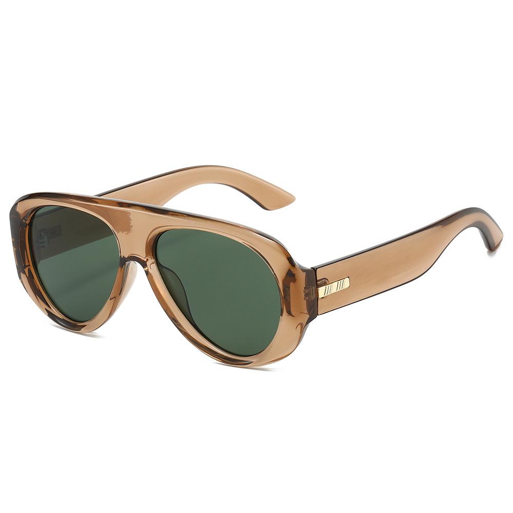 Toad-shaped sunglasses, large-frame aviator sunglasses for sun protection
