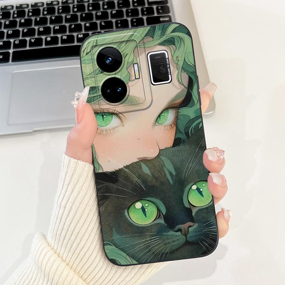 Чехол для Realme GT3 RMX3709 Милый Забавный Мультяшный Чехол Мягкий Силиконовый Чехол Для Realme GT Neo 5 Neo5 240W RealmeGT3 Задняя Крышка Coque
