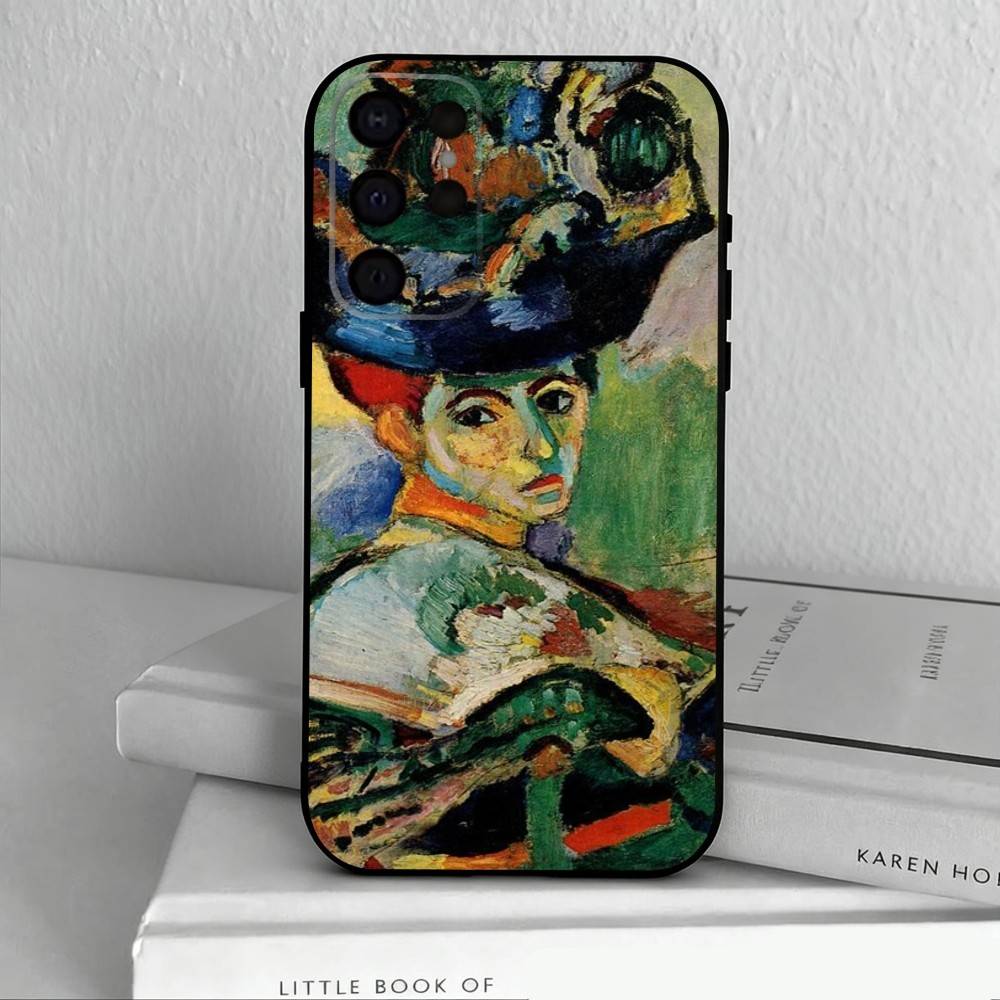 H-Henri M-Matisse Art PaI Phone Case For Samsung S25,S24,S21,S22,S23,S30,Ultra,S20,Plus,Others Soft Black Cover