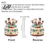360 Degree Spinning Sign Rotating Acrylic Desktop Ornament 2D Flat Christmas Santa Snowman Cupcake Plaque with Gift for Home Base Winter Bookshelf