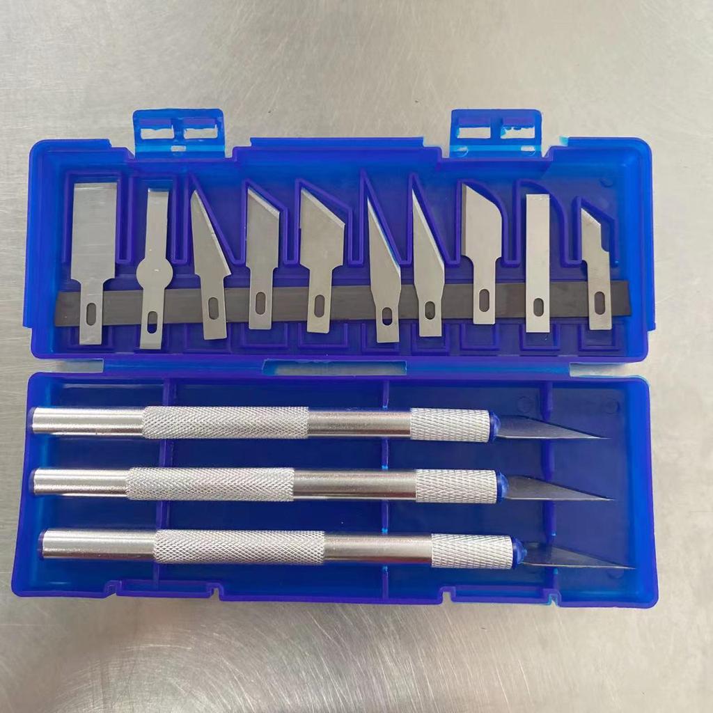 Набор из 13 алюминиевых ножей для резьбы и гравировки для резки бумаги и художественного моделирования