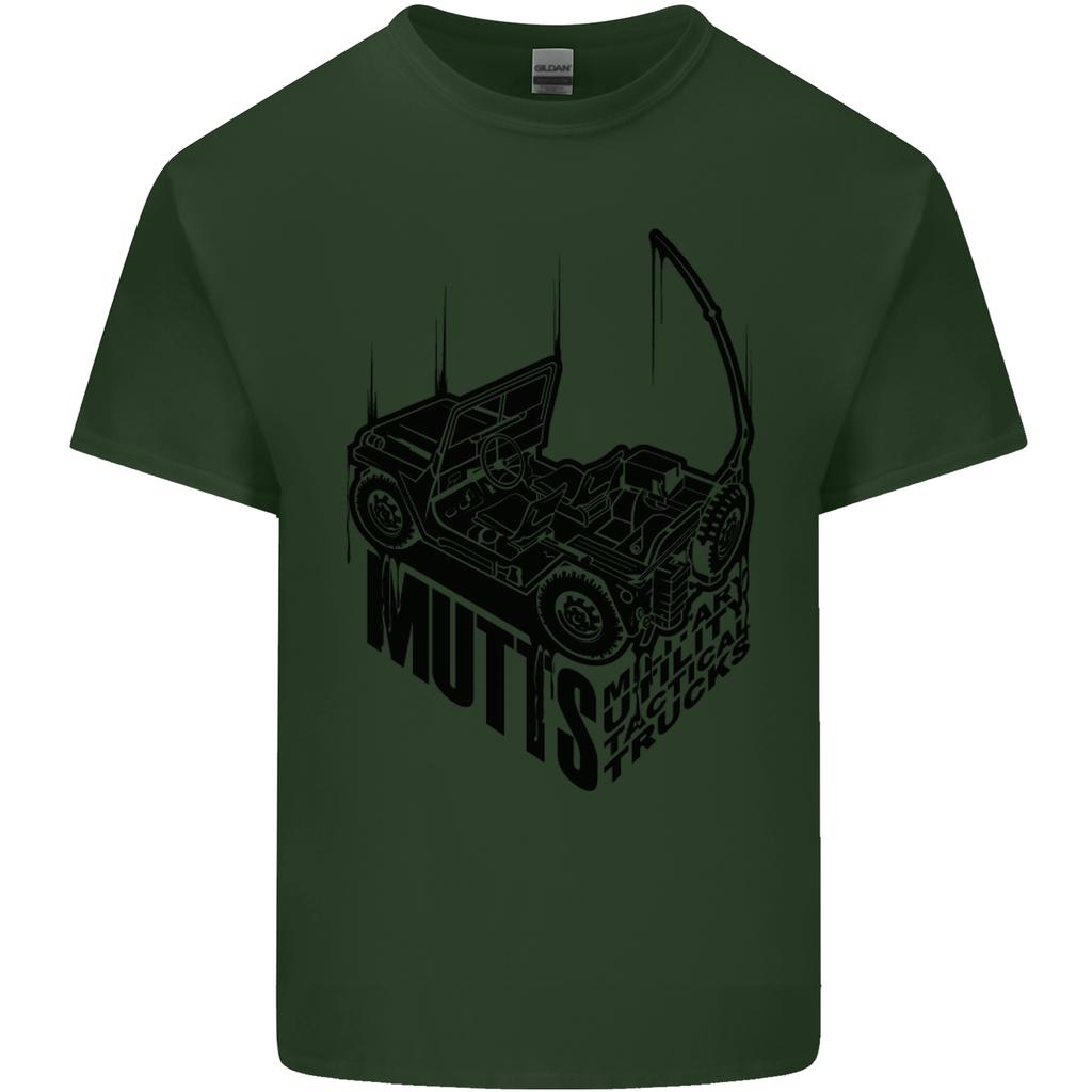 MUTTS Military Utility Tactical Trucks 4x4 Unisexs Light Cotton TShirt
