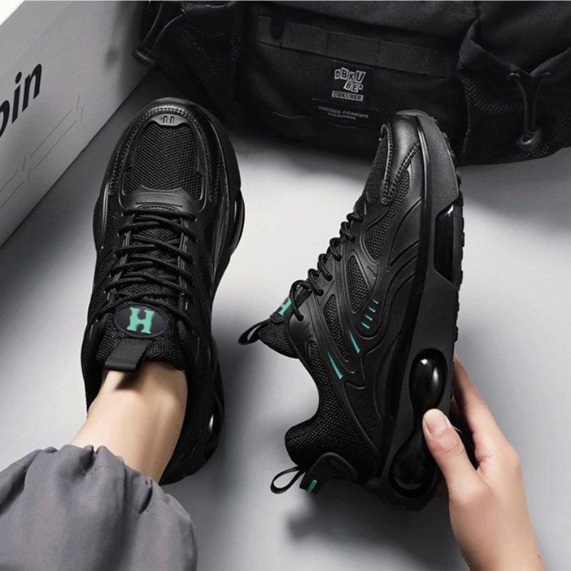 Новые модные мужские кроссовки Four Seasons с толстой подошвой для студентов и мальчиков, трендовые кроссовки с мягкой подошвой, дышащие, повседневные кроссовки для бега