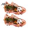 Floating Oil Keychain 2Pcs Pendant, Acrylic Football Boot Design with Glitter Quicksand Stress Relief Flowing Stars, Transparent Material Desktop