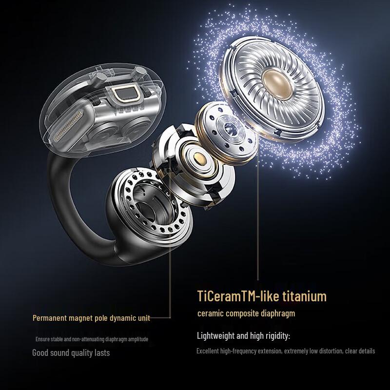 NANK Clip Super Open-Ear Air Conduction Bluetooth Headphones