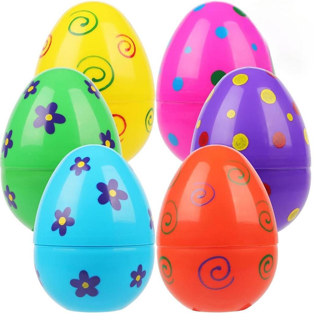 1x Огромное пасхальное яйцо, пустая корзина для яиц с сюрпризом, наполнители для дворовой игры, случайный цвет